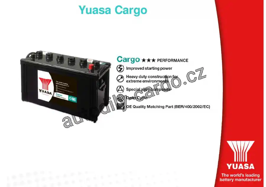 Autobaterie YUASA 622 CARGO 135Ah 880A 12V /510x216x209/ Nejlepší Volba