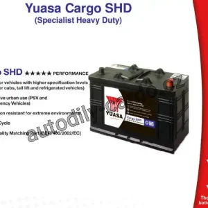 Autobaterie YUASA 625 SHD 230Ah 1200A 12V /518x273x242/ Cenově Výhodný