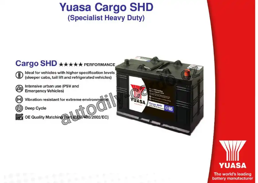 Doprava Zdarma Autobaterie YUASA 632 SHD 220Ah 1450A 12V /513x272x242/