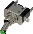 Vypínač kovový 12mm 25A / 12V se zelenou LED - on/off Vrácení Zdarma