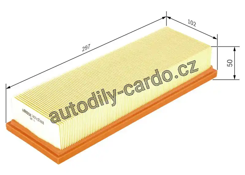 Vzduchový filtr BOSCH (BO 1457433606) Speciální Cena