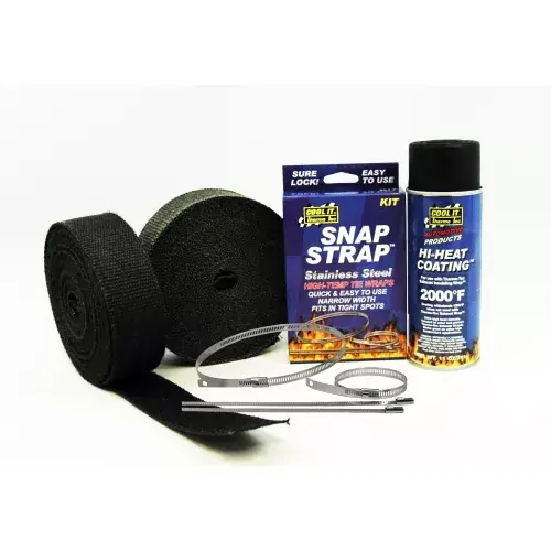 Ihned K Objednání Termo izolační kit na výfuk Thermotec (2x černá páska 50mm x 15m, sprej, stahovačky) - V6/V8