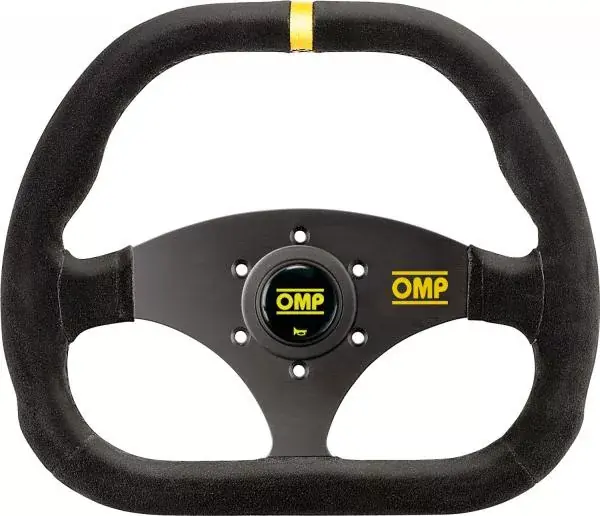 Volant OMP Kubic 310x265mm - černý/černý - semiš Must-Have