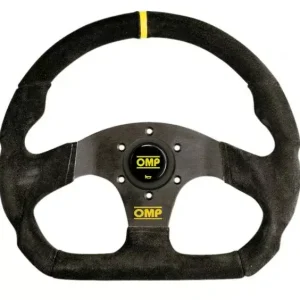 Autentický Volant OMP Superquadro 330mm - černý/černý - semiš