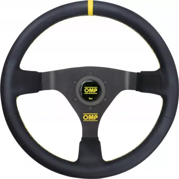 Cenově Výhodný Volant OMP WRC 350mm - černý/černý - kůže