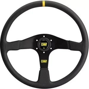 Must-Have Volant OMP Velocitá 350mm - černý/černý - kůže