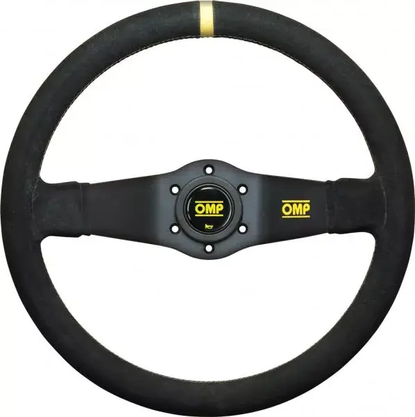 Volant OMP Rally 350mm - černý/černý - semiš Sezónní Sleva