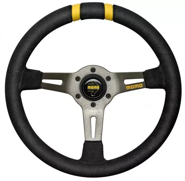 Kup Teď Volant Momo Drifting 330 330mm - černý/antracit - semiš