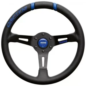 Akce Volant Momo Drifting 330mm - černý/modrý - kůže