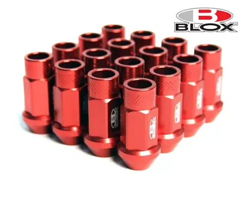 Sleva Kolové matice (štefty) Blox závit M12 x 1.25 - červené