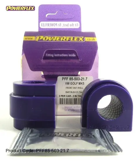 Bezpečná Platba Silentbloky Powerflex Škoda Octavia II 1Z (04-) Front Anti Roll Bar Bush 21,7mm (3)
