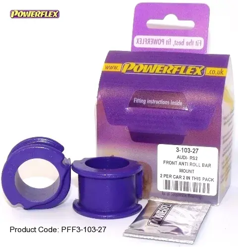 Vysoce Kvalitní Silentbloky Powerflex Audi 80/90 Avant Quattro (92-96) / S2 B4 / RS2 B4 Front Anti Roll Bar Mount 27mm (2)