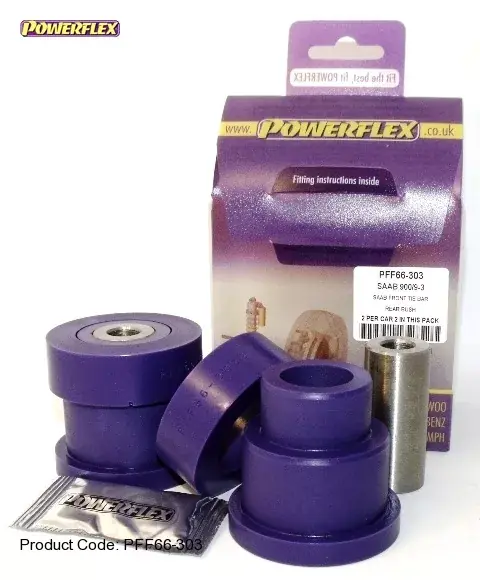 Cenová Bomba Silentbloky Powerflex Saab 9-3 (98-02) Front Tie Bar Rear Bush (3)
