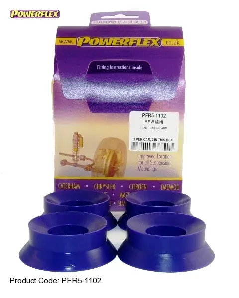 Akční Cena Silentbloky Powerflex BMW Mini One / Cooper R50/R52/R53 Rear Trailing Arm Front Bush Inserts Small (10)