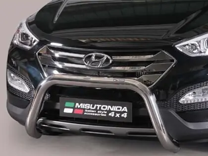 Ihned K Objednání Přední ochranný nerez rám HYUNDAI Santa Fe 12- 76mm