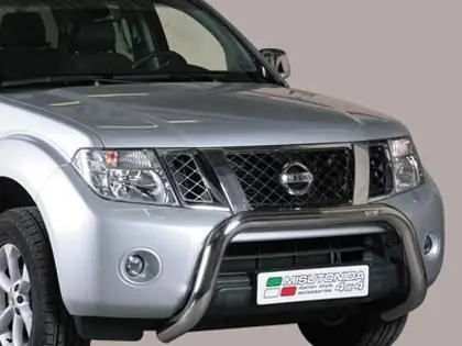 Doprava Zdarma Přední ochranný nerez rám NISSAN Navara D.C. V6 10- 76mm