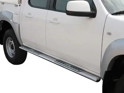 Autentický Nerez boční designové nášlapy MAZDA BT 50 Double cab 09/12