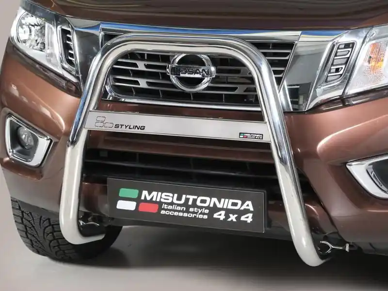 Vysoký nerezový přední ochranný rám NISSAN NP 300 Navara 16> Přímo Od Výrobce