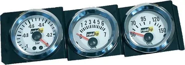 Držák 1DIN do šachty autorádia Depo Racing pro 3 přídavné budíky 52mm Poslední Šance