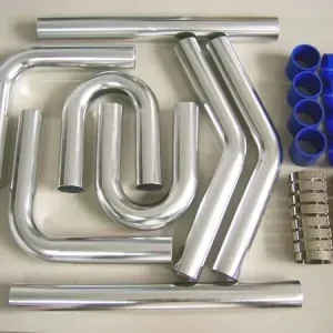 Univerzální set hadic a trubek pro intercooler -  63,5mm - modrý Autentický