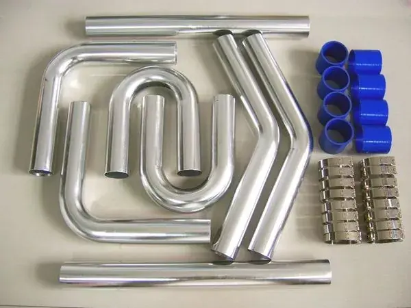 Univerzální set hadic a trubek pro intercooler - 63,5mm - modrý Autentický