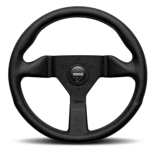 Akční Cena Volant Momo Montecarlo 320mm - černý/černý - kůže