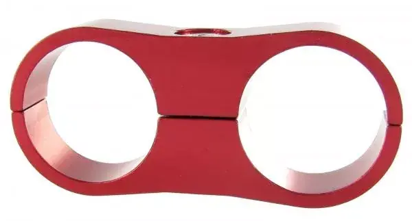 Separátor na vedení - průměr 2x 27mm - červený Akce