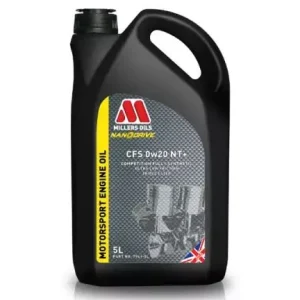 Pouze Dnes Závodní motorový olej Millers Oils Nanodrive Motorsport CFS 0w20 NT+ - 5l - plně syntetický motorový olej, triesterová technologie