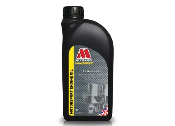 Závodní motorový olej Millers Oils Nanodrive Motorsport CFS 10w50 NT+ - 1l - plně syntetický motorový olej, triesterová technologie Bezpečná Platba