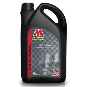 Závodní motorový olej Millers Oils Motorsport CFS 10w40 - 5l - plně syntetický motorový olej, triesterová technologie Autentický
