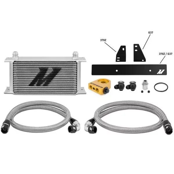 Olejový chladič Mishimoto na Nissan 370Z (09-) Z34 / Infiniti G37 Coupe V36 VQ37VHR (08-) - s termostatem Vysoce Kvalitní