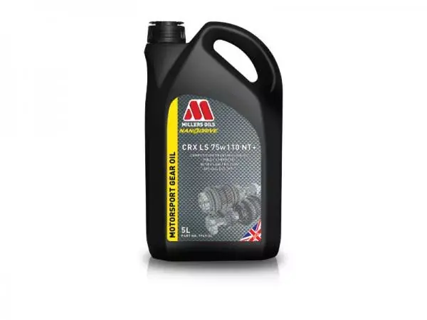 Závodní převodový olej Millers Oils Nanodrive Motorsport CRX LS 75w110 NT+ - 5l - plně syntetický olej pro sekvenční, bezsynchronní převodovky a samosvorné diferenciály Originální