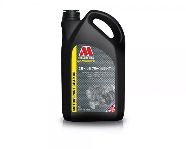 Závodní převodový olej Millers Oils Nanodrive Motorsport CRX LS 75w140 NT+ - 5l - plně syntetický olej pro sekvenční, bezsynchronní převodovky a samosvorné diferenciály Aktuální