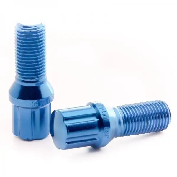 Pouze Dnes Sada kolových šroubů Japan Racing JB1 závit M12 x 1,25 - 28mm délka závitu - modré