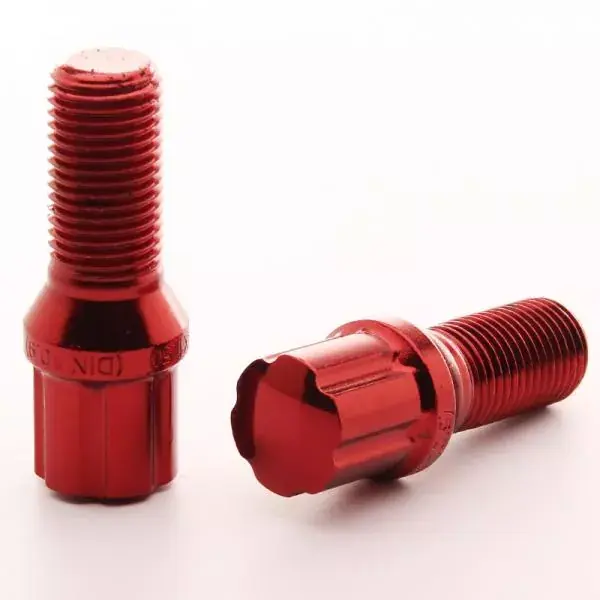 Víkendová Akce Sada kolových šroubů Japan Racing JB1 závit M12 x 1,25 - 28mm délka závitu - červené