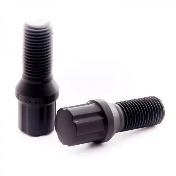 Poslední Šance Sada kolových šroubů Japan Racing JB1 závit M12 x 1,5 - 28mm délka závitu - černé