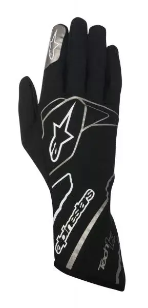 Závodní rukavice Alpinestars Tech 1Z - černé/bílé Dokud Zásoby Vydrží