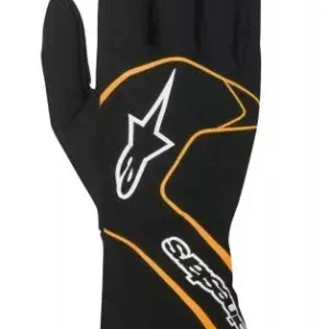 Závodní rukavice Alpinestars Tech 1 Race - černé/ozanžové Výhodná Nabídka
