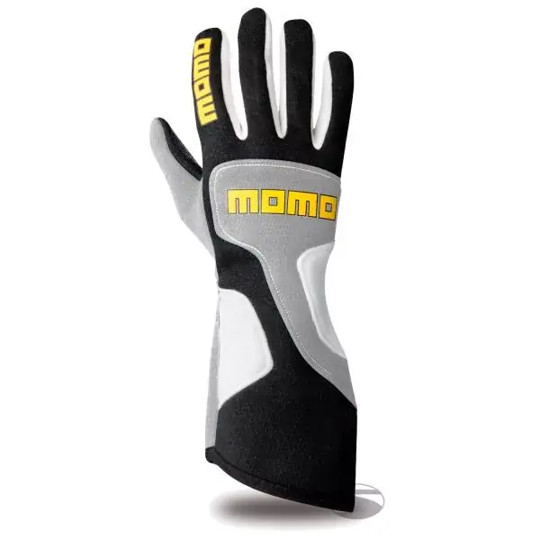 Závodní rukavice Momo X-Treme Pro - šedé/černé/bílé Zlevněný
