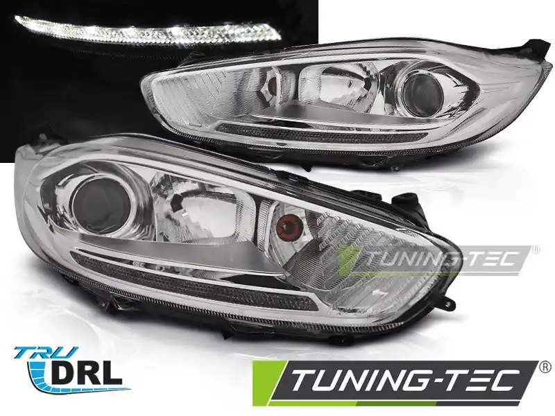 Odeslání Ihned Přední světla Ford Fiesta MK7 13-16 led DRL černá