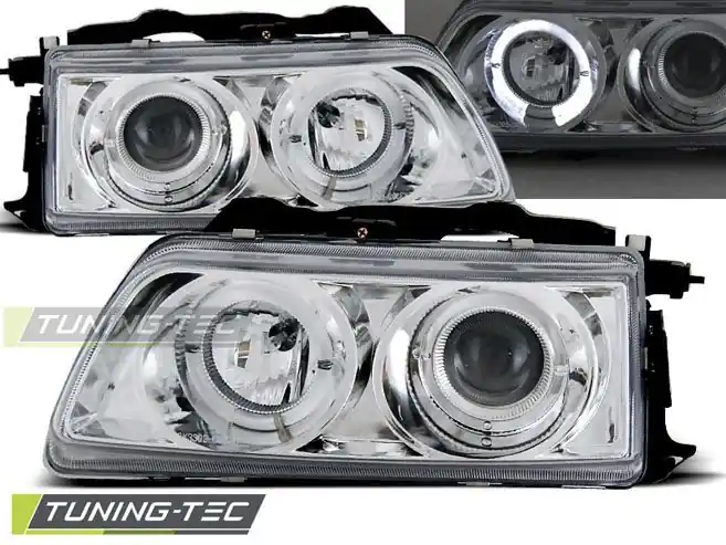 Omezená Nabídka Přední světla Honda CRX 90-02/92 Angel Eyes chrom