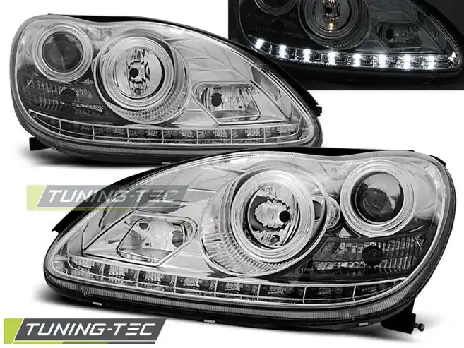 Přední světla Mercedes W220 S-Class 09/98-05/05 chrom Akce