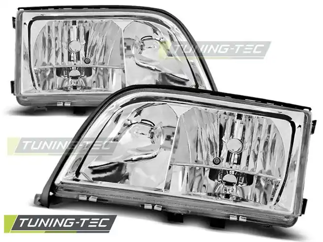 Přední světla Mercedes W140 S-Class 03/91-10/98 chrom Omezená Nabídka