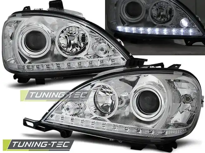 Přední světla Mercedes W163 ML/M 03/98-08/01 chrom Tovární Cena