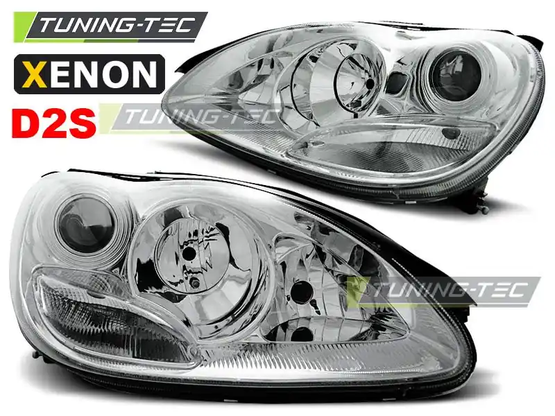 Expresní Doručení Přední světla Mercedes W220 S-Class 10/02-05/05 chrom xenon