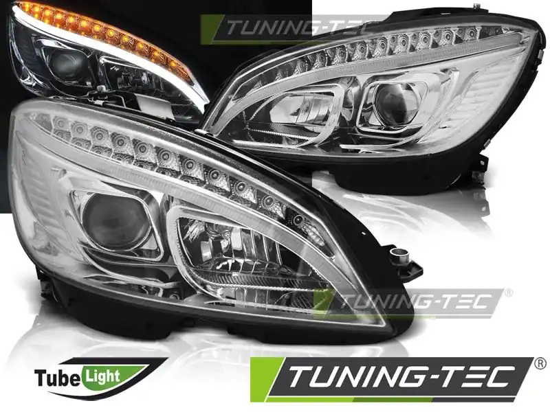 Přední světla Mercedes W204 07-10 chrom Objednat Nyní