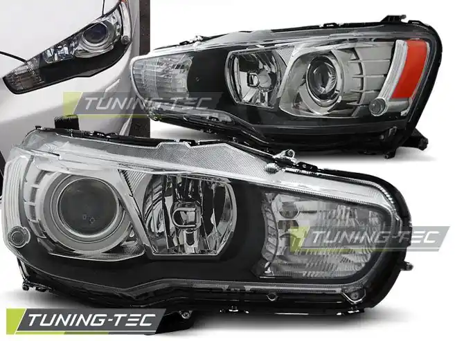 Přední světla Mitsubishi Lancer 8 2008- xenon Tovární Cena