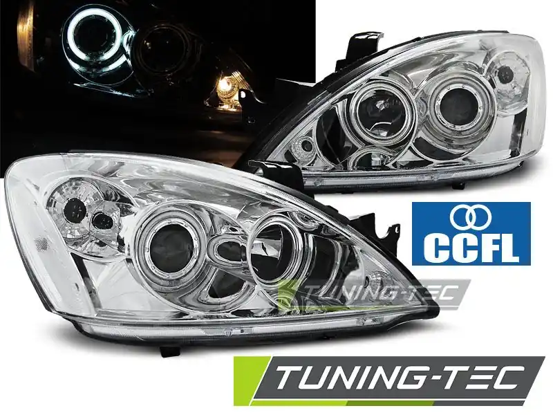 Časově Omezené Přední světla Mitsubishi Lancer 7 04-07 Angel Eyes chrom