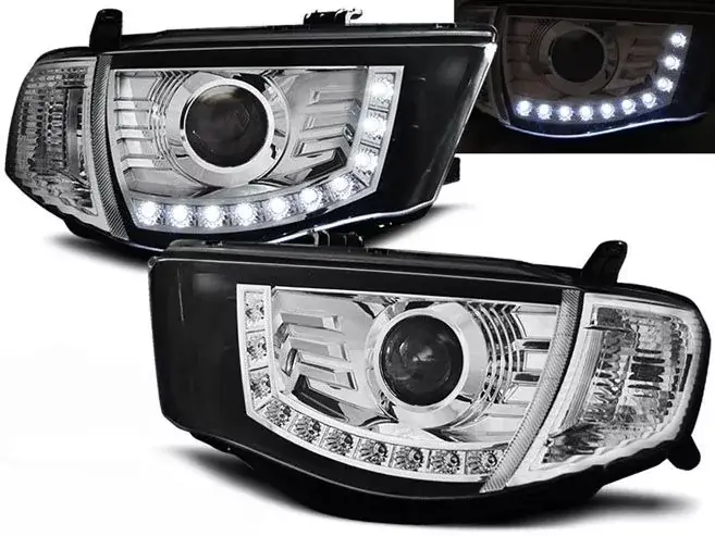 Přední světla Mitsubishi L200 06-10 chrom Nová Kolekce