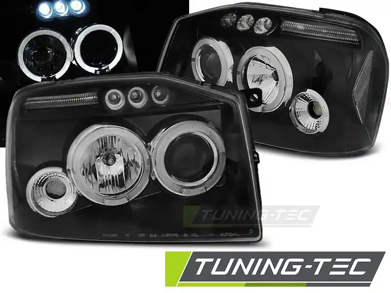 Přední světla Nissan Frontier US VERZE 01-04 černá Vrácení Zdarma